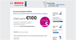 Desktop Screenshot of boschappliancecashback.com